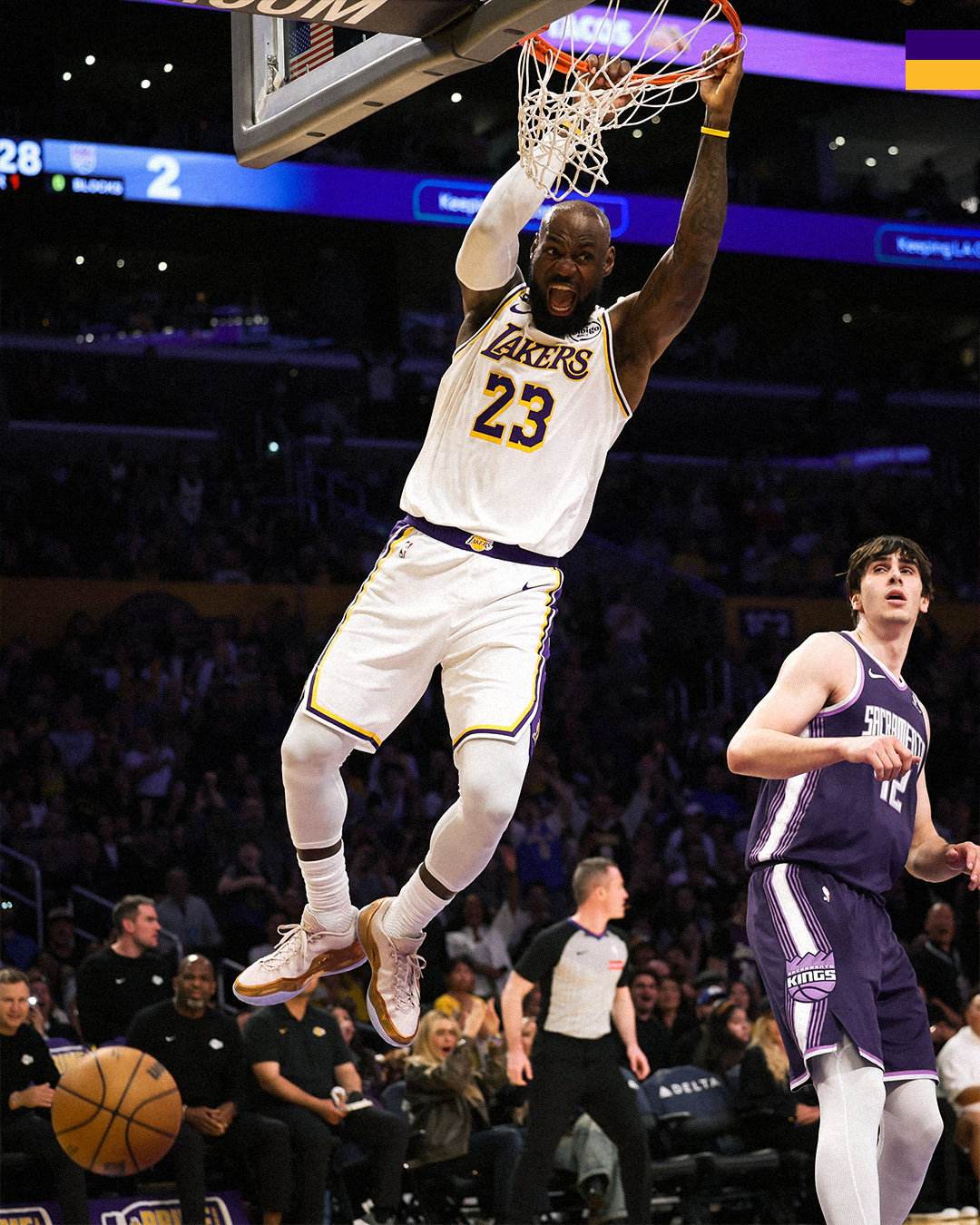 比分直播-詹姆斯41岁、28场21次20+得分！其他同龄人总共才7场！